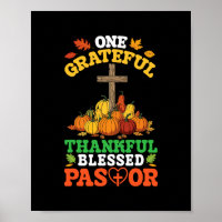 Ein dankbarer gesegneter Pastor, der mit Glauben s