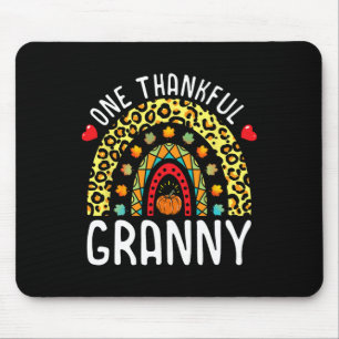 Ein dankbarer Granny Erntedank Rainbow Leopard F Mousepad