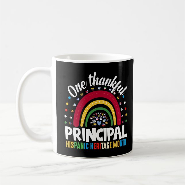 Ein dankbarer, hispanischer Kulturerbestmonat Kaffeetasse (Links)