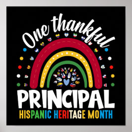 Ein dankbarer, hispanischer Kulturerbestmonat Poster