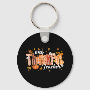 Ein dankbarer Lehrer Erntedank Pumpkin Fall Aut Schlüsselanhänger