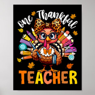 Ein dankbarer Lehrer Erntedank Türkei Niedlich Cra Poster