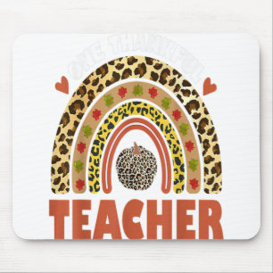 Ein dankbarer Lehrer Leopard Rainbow Pumpkin Danke Mousepad