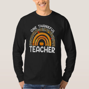 Ein dankbarer Lehrer Leopard Regenbogen Herbst Dan T-Shirt