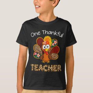 Ein dankbarer Lehrer lustiger süßer Truthahn Thank T-Shirt
