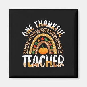 Ein dankbarer Lehrer Niedlicher Erntedank Rainbow Magnet