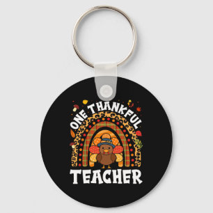 Ein dankbarer Lehrer Türkei Erntedank Rainbow F Schlüsselanhänger