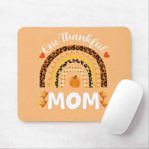 Ein dankbarer Mama Erntedank Regenbogen Fall Leopa Mousepad