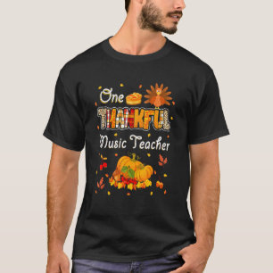 Ein dankbarer Musiklehrer Herbstlaub Herbst als T-Shirt