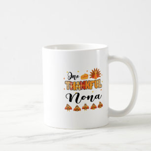 Ein dankbarer Nona Thanksgiving Truthahn Kaffeetasse