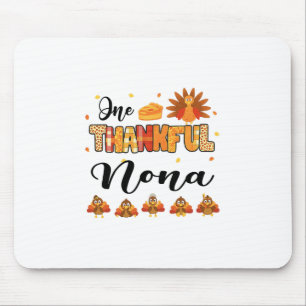 Ein dankbarer Nona Thanksgiving Truthahn Mousepad