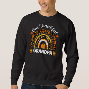 Ein dankbarer Opa Erntedank Regenbogen Fall Leo Sweatshirt