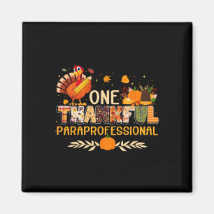 Ein dankbarer Paraprofi der Türkei Herbst Danke Magnet
