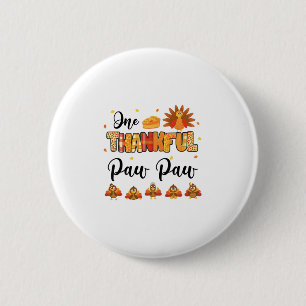 Ein dankbarer Pfotenvater Thanksgiving Truthahn Button