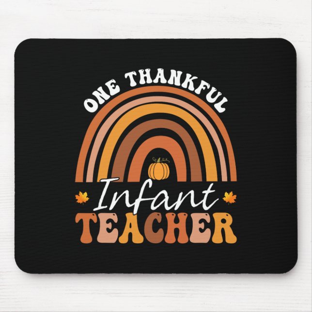Ein dankbarer Säugling Lehrer Groovy Erntedank Ra Mousepad (Vorne)