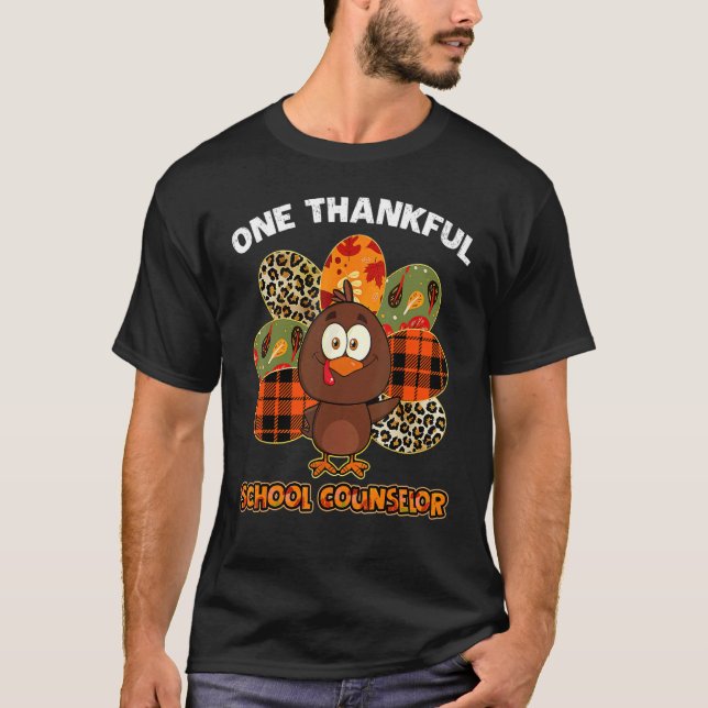 Ein dankbarer Schulberater Türkei Fall Thanksgi T-Shirt (Vorderseite)