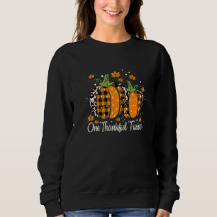 Ein dankbarer Trainer Thanksgiving Leopard Punkte  Sweatshirt