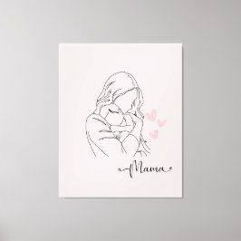 Ein danke an alle mamas leinwanddruck