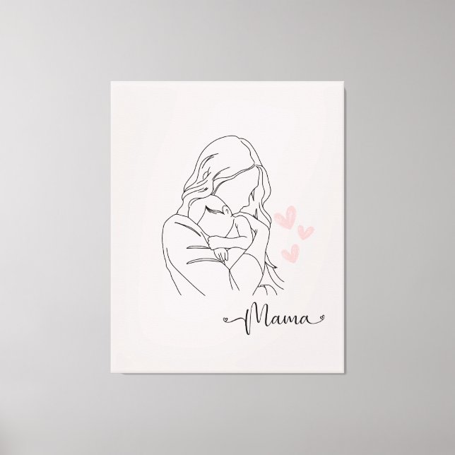 Ein danke an alle mamas leinwanddruck (Vorderseite)