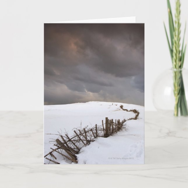 Ein defekter Zaun Karte (Vorderseite)