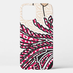 Ein dekoratives Paisley-Design mit lebhaftem Rot u Case-Mate iPhone Hülle