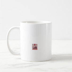 Ein dekoratives Paisley-Design mit lebhaftem Rot u Kaffeetasse