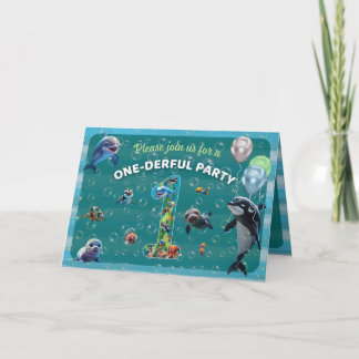 Ein derbliches Party geklappt horizontale Einladun Einladung