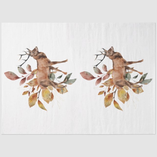 Ein Design für Herbst und Blumen 30 Seidenpapier (Vorderseite)
