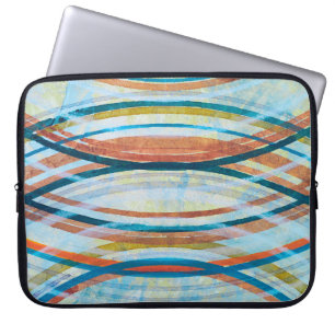 Ein Detail aus einem abstrakten Bild; konzentrisch Laptopschutzhülle