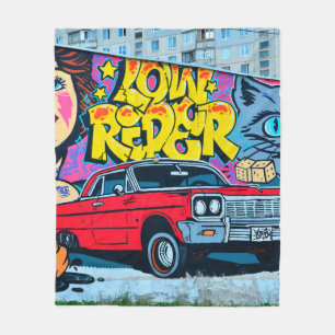 Ein detailliertes Bild einer Graffiti-Zeichnung. K Fleecedecke