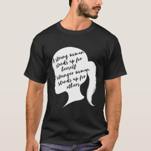 Ein deutlicher weiblicher März der Sozialjustiz Fe T-Shirt