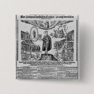 Ein deutscher Handzettel, der Adolphus Meister Button