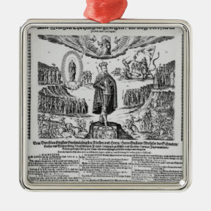Ein deutscher Handzettel, der Adolphus Meister Silbernes Ornament