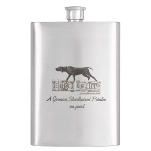 Ein deutscher Kurzzeiger Flachmann