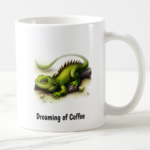 Ein digitales Bild einer Niedlichen Iguana Kaffeetasse
