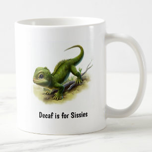 Ein digitales Bild einer Niedlichen Iguana Kaffeetasse
