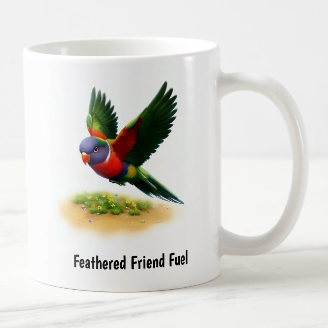 Ein digitales Bild eines Berges Apo Lorikeet Kaffeetasse (Von Creator hochgeladen)