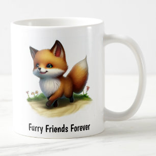 Ein digitales Bild eines Niedlichen Inselfochs Kaffeetasse