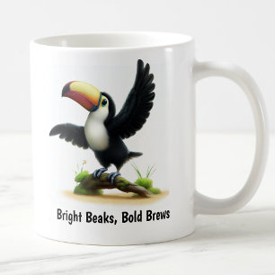 Ein digitales Bild eines Niedlichen, mit Keel-Schr Kaffeetasse