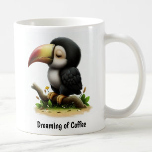 Ein digitales Bild eines Niedlichen, mit Keel-Schr Kaffeetasse