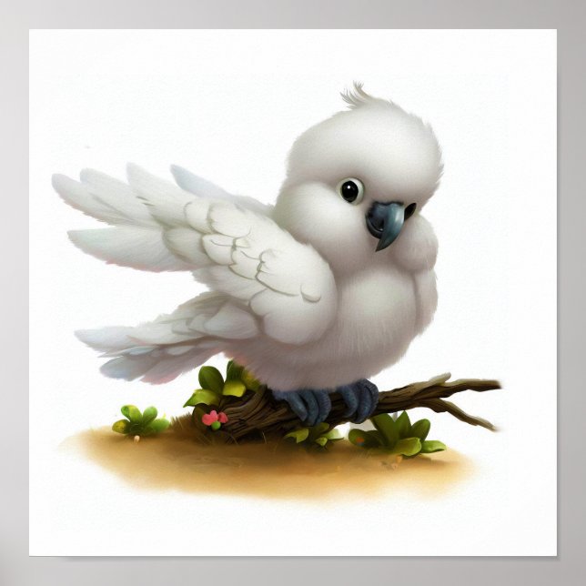 Ein digitales Bild eines Niedlichen molukkanischen Poster (Vorne)