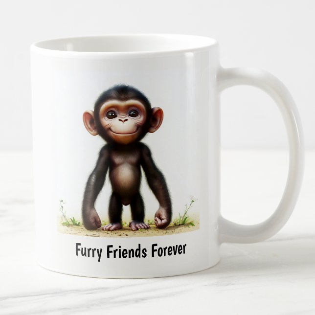 Ein digitales Bild eines Niedlichen Schimpansen Kaffeetasse (Von Creator hochgeladen)