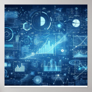 Ein digitales Modell beleuchtet Poster