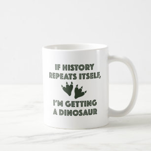 Ein Dinosaurier bekommen Kaffeetasse