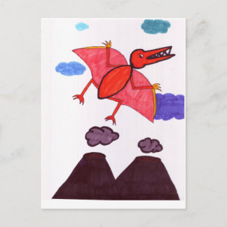 Ein Dinosaurier Postkarte