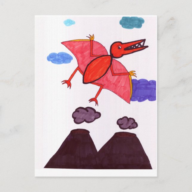 Ein Dinosaurier Postkarte (Vorderseite)