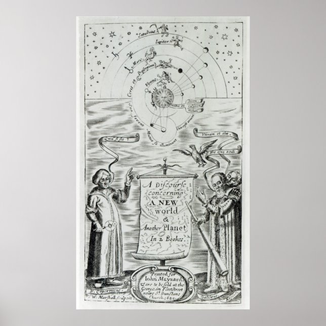 "Ein Diskurs über den neuen Planeten" Poster (Vorne)