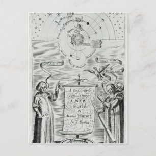 "Ein Diskurs über den neuen Planeten" Postkarte