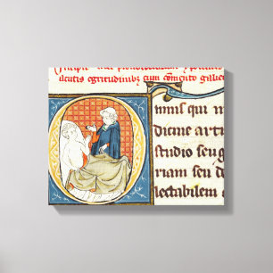 Ein Doktor Diagnosing ein Patient Leinwanddruck