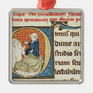Ein Doktor Diagnosing ein Patient Ornament Aus Metall